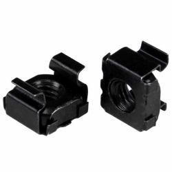 StarTech.com 100er-Pack M5 Käfigmuttern und Werkzeug für 19 und 10 Zoll Serverracks, Netzwerkschränke und Gehäuse, Schwarz, TAA 