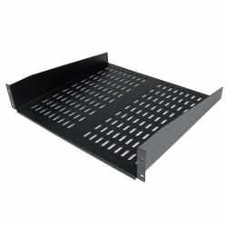 StarTech.com 2 HE Universal Server Rack/ Schrank Fachboden bis 22 Kg - 40 cm Tief - belüftet 