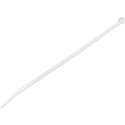 StarTech.com 25 cm Kabelbinder - 4 mm breit, 68 mm Bündeldurchmesser, 22 kg Zugfestigkeit, selbstsichernde Nylon-Kabelbinder mit gebogener Spitze, 94V-2/UL geprüft, weiß, 1000 Stück 