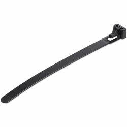 StarTech.com Kabelbinder - 127x7 mm, wiederverwendbar, lösbare Nylonbinder, 22 kg Zugfestigkeit, Innen- und Außenbereich, 94V-2/UL, schwarz, 100 Stück 