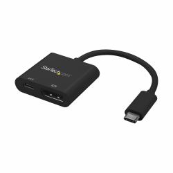 StarTech.com USB-C auf DisplayPort Adapter mit Power Delivery - 4K 60Hz HBR2 - USB-C auf DP 1.2 Alt Mode Videoadapter mit 60W PD Pass-Through Laden - Thunderbolt 3 Kompatibel 