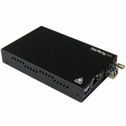 StarTech.com Gigabit Ethernet Kupfer auf LWL Medienkonverter - SM LC - 20 Km 