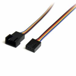 StarTech.com 30cm 4 Pin Molex Lüfter Verlängerungskabel - St/Bu 