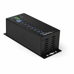 StarTech.com 7 Port USB 3.0 Hub mit Netzteil - Industrieller USB-A Hub aus Metall mit ESD und 350W Überspannungsschutz - Din/Wand/Schreibtischmontage - Hochgeschwindigkeits USB 3.2 Gen 1 5Gbit/s Hub 