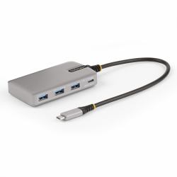 StarTech.com 4-Port USB-C Hub mit DP Alt Mode Videoausgang 4K 60Hz - USB-C auf 3x USB-A & USB-C, 100W Power Delivery, USB 3.2 10Gbps, 30cm Kabel, USBC Verteiler/Splitter USB-C zu USB, Tragbarer USB-C Hub 