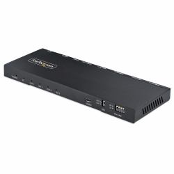 StarTech.com 4-Port 4K HDMI Splitter 1x4, 4K 60Hz HDMI 2.0 Video, 4k HDMI Verteiler mit integriertem Skalierer, 1 In 4 Out HDMI, 3.5mm/Optical Audio Port 