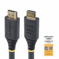 StarTech.com 10m Aktives High Speed HDMI Kabel, 4K 60Hz/1440p 144Hz, HDR10/HDCP 2.2/ARC, 18Gbps, UHD HDMI 2.0 Arc Kabel für Fernseher/Monitor/PC/Laptop/Projektor, TPE-Mantel 