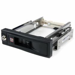 StarTech.com 5.25 Zoll Hot Swap Wechselrahmen ohne Schublade für 3.5 Zoll Festplatten - Internes SATA Backplane Gehäuse - Abschließbarer Laufwerksschacht 