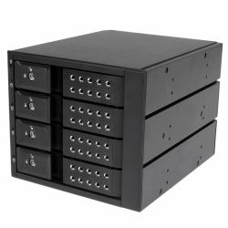 StarTech.com 4-fach 3,5" trägerloser SATA Festplatten Aluminium Wechselrahmen / Backplane 