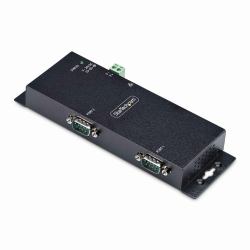 StarTech.com 2-Port Seriell auf Ethernet Adapter, Serial TCP IP Server, Wand/DIN Montage, RS232 Ethernet Adapter/LAN Konverter, RS232 auf RJ45/RS232 über Ethernet Adapter für RS232-Ferngeräte 
