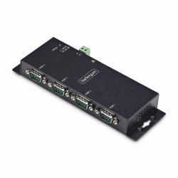 StarTech.com 4-Port Seriell auf Ethernet Adapter, Serial TCP IP Server, Wand/DIN Montage, RS232 Ethernet Adapter/LAN Konverter, RS232 auf RJ45/RS232 über Ethernet Adapter für RS232-Ferngeräte 