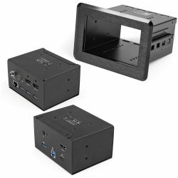StarTech.com Dockingstation für Konferenzräume - Universelles Laptop Dock - 4K HDMI, 60W PD, USB Hub, GbE, Audio In-Table Connectivity Box für Huddle/Boardroom Collaboration Space 