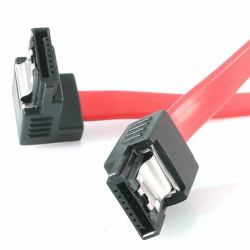 StarTech.com 12" latching sata cable - 1 Right Angle M/M SATA-Kabel 0,3 m Rot 