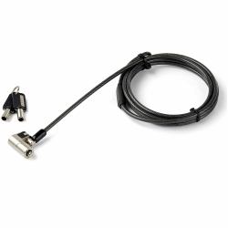 StarTech.com Laptopschloss mit Schlüssel und 2m Kabel - Für K-Slot, Nano, Wedge Slot 