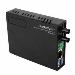 StarTech.com 10/100 Mbit/s Fast Ethernet Multimode ST LWL / Glasfaser Kupfer Medienkonverter - 2km 