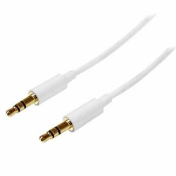 StarTech.com 1m Stereo Audiokabel 3,5mm Klinke - Stecker/Stecker - Weiß 