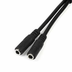 StarTech.com 3,5mm Klinke Audio Y-Kabel - 4 pol. auf 3 pol. Headset Adapter für Headsets mit Kopfhörer / Microphone Stecker - St/Bu 