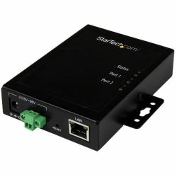 StarTech.com 2 Port Seriell auf IP Geräte Server - RS232 - Metall und Montierbar 