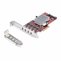 StarTech.com 4-Port USB-C PCIe Karte, USB 3.2 Typ-C 10Gbps Steckkarte, USB-C PCI Express 3.0 Erweiterungskarte, 4x Separate USB-Kontroller, Windows/Linux/macOS, TAA 