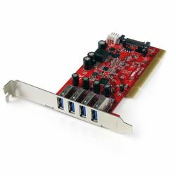 StarTech.com 4 Port USB 3.0 [5 Gbit/s] PCI Schnittstellenkarte- PCI SuperSpeed USB 3.0 Controller Karte 