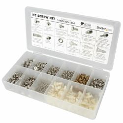 StarTech.com Gemischtes Deluxe PC-Schraubenset - Schrauben, Muttern und Abstandsbolzen 