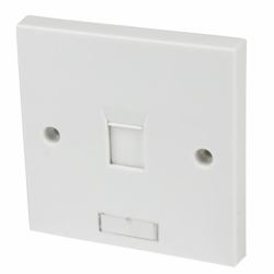 StarTech.com PLATE1WHUK Steckdose Weiß 