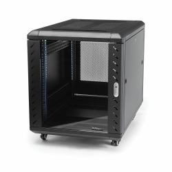 StarTech.com 12HE Enterprise Server Rack-Schrank, 19 Zoll 4-Pfosten Serverschrank, 75cm Montagetiefe, 800kg Traglast 