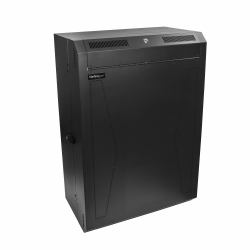 StarTech.com 8HE 19 Zoll Vertikales Wand Serverschrank/Rack - Niedriges Profil [38cm] - 76,2cm tiefes, abschließbares Netzwerkschrank für Patch Panel/Switch/Router/IT/Daten - vormontiert 