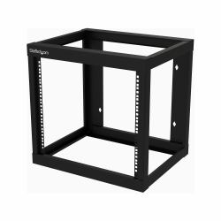 StarTech.com 2-Pfosten 9HE Heavy-Duty Wandmontage Netzwerk-Rack, 19" Open Frame Server Rack, 18" Tief, Wandmontage Daten-Rack für IT / AV / Patch Panel / Computer Geräte 