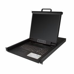 StarTech.com 8 Port Rack KVM Konsole mit 1,8 m Kabeln - US Tastatur[QWERTY], Integrierter KVM Switch mit 19" LCD Monitor - 1HE LCD KVM Konsole - OSD KVM - 50.000 MTBF - USB + VGA 
