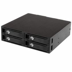 StarTech.com 4x Festplatten Wechselrahmen für 2,5 Zoll SATA / SAS Laufwerke 