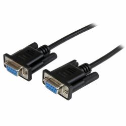 StarTech.com 1m DB9 RS232 Seriell Nullmodemkabel - Bu/Bu - Schwarz 