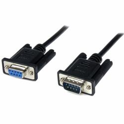 StarTech.com 2m Seriell DB9 RS-232 Nullmodemkabel - Schwarz - St/Bu 