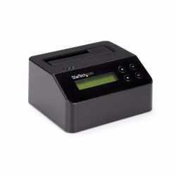 StarTech.com 1-Bay Festplatten Löscher, Selbständiges HDD/SSD Löschgerät, 4Kn, USB 3.0 auf SATA III [6 Gbit/s], 9 Löschmodi, LCD Bildschirm, DB9 Druckeranschluss, TAA konform 