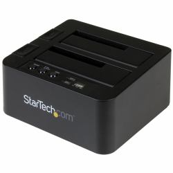 StarTech.com USB 3.1 [10 Gbit/s] Duplizierer Dockingstation für 2,5" & 3,5" SATA SSD/HDD Laufwerke - Clone / Kopierstation bis zu 28GB/min 