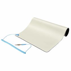 StarTech.com Kleine ESD Matte, Elektronikreparatur Antistatikmatte, Antistatische Matte/Tischmatte, lösbarer Erdungskabel mit Krokodilklemme, ESD Unterlage, ANSI/ESD S 4.1, 30x46 cm, Flexible Thermoplast Unterlage 