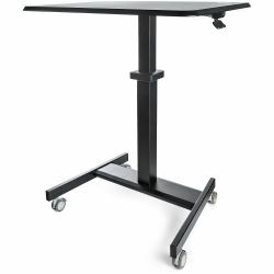 StarTech.com Höhenverstellbarer Schreibtisch - Sit Stand Workstation -Ergonomischer Stehpult mit Rollen - Computertisch mit verriegelbarem One-Touch-Lift für Lehrer/Schüler 