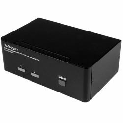 StarTech.com 2 Port DisplayPort Dual Monitor KVM Switch - 4K 60Hz 
