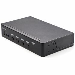 StarTech.com 4 Port HDMI KVM Switch - Einzelmonitor 4K 60Hz Ultra HD HDR - HDMI 2.0 KVM Switch mit 2 Port USB 3.0 Hub [5 Gbit/s] und 4x USB 2.0 HID, Audio - Hotkey - TAA 