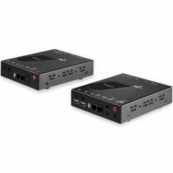 StarTech.com HDMI KVM over IP Extender - 4K 30Hz HDMI 2.0 & USB über IP LAN oder CAT5e/CAT6 Ethernet [100m] - Fern KVM Switch/Console Sender/Empfänger Komplet für Computer Fernsteuerung 