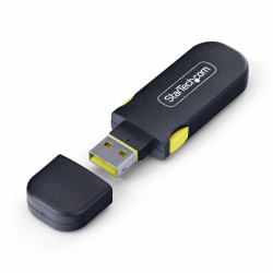 StarTech.com USB-A Port Blocker Schlüssel mit 4x Verriegelung-Staubschutzkappen, Snap-In, Wiederverwendbarer Portschutz für Laptops und Computer 