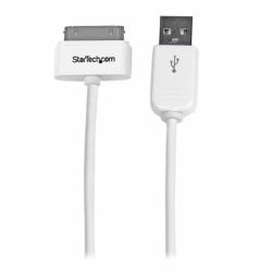 StarTech.com 1m USB iPhone / iPad und iPod Ladekabel - USB auf Apple Dock Datenkabel - Weiß 