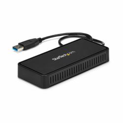 StarTech.com USB 3.0 Mini Dock - USB-A Dockingstation mit zwei Monitoren und DisplayPort 4K 60Hz Video- und Gigabit-Ethernet - 30 cm langes Kabel - Tragbarer USB 3.1 Gen 1 Typ A-Laptopadapter 