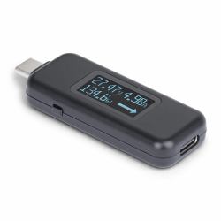 StarTech.com USB-C Stromtester/Kabeltester, Bidirektionales Digitalmultimeter für PD USB-C Ladeleistung, Spannung und Stromstärke mit OLED DIsplay, 240W PD EPR, USBC Voltmeter 