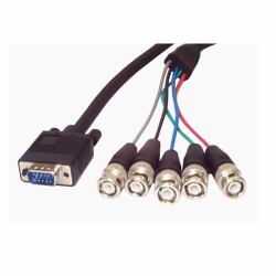 StarTech.com 6 ft. Coax SVGA Cable HDDB15M to 5 BNC Male 1,83 m Schwarz 