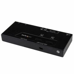 StarTech.com 2x2 Port HMDI Switch / Verteiler - Automatische Umschaltung mit IR-Fernbedienung - 1080p 