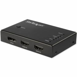 StarTech.com 4-Port HDMI Video Switch - 3x HDMI und 1x DisplayPort - 4K 60Hz 