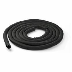 StarTech.com 4,6 m Kabelschlauch - Flexibel gewickelter Kabelstrumpf - Ø 2,54 - 3,81cm Durchmesser - Polyester Kabelabdeckung - Kabelkanal - Kabelbündelschlauch - Schutzschlauch - Schwarzer Cable Organizer zum Zuschneiden 