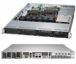 Supermicro 6018R-TDTPR Intel® C612 LGA 2011 [Socket R] Rack [1U] Schwarz, Grau 