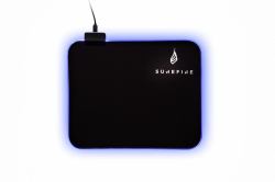 SureFire Silent Flight RGB-320 Gaming-Mauspad Schwarz 